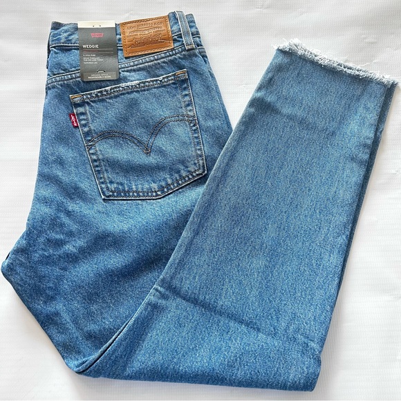 Levi's Denim - Levi's Wedgie Jeans NWT Size 30 High Rise Tapered Leg Raw Hem